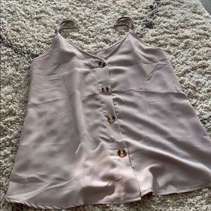Taupe button tank